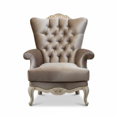 Lussuosa poltrona di design classico trono poltrona soggiorno chesterfield Nuovo