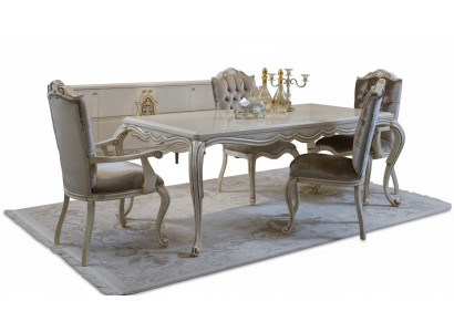 Classico tavolo da pranzo 4 sedie sala da pranzo gruppo tavolo tavoli set da pranzo 5 pezzi
