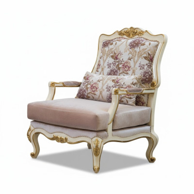 Mobili di lusso design poltrona design classico trono tessile soggiorno