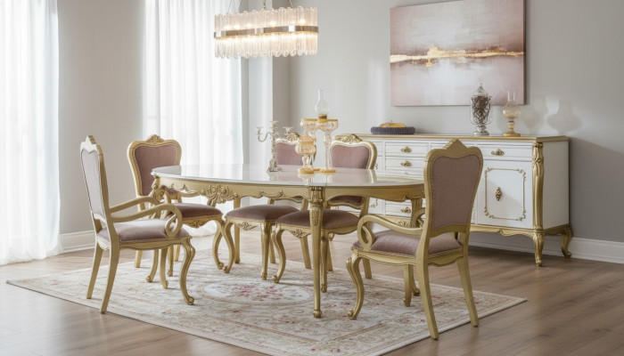 Tavolo da pranzo di lusso Tavolo di lusso Tavolo in legno di lusso Italia Tavoli da pranzo Mobili classici