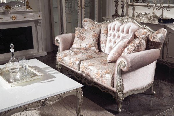 Set di tessuti di lusso 3 pezzi Divano 3+1 tavolino Divano Poltrona