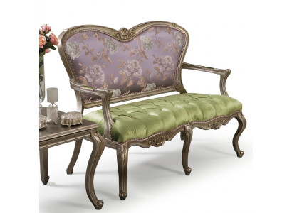 Barocco Rococò Banca Divano colorato Settee Mobili classici Chesterfield