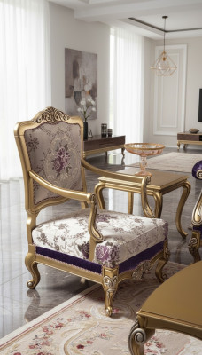 Poltrona divano a 1 posto Designer Sofà Club Art déco Lounge Imbottito