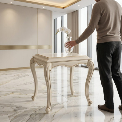 Tavolini classici in legno da giornale Tavolino da salotto Tavolo Barocco