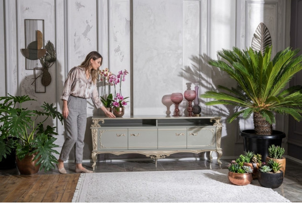 Mobile lussuoso in legno credenza armadi soggiorno basso design