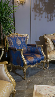 Poltrona Divano monoposto Tessile Sofa Imbottito Mobili Divani Tessuto Velluto