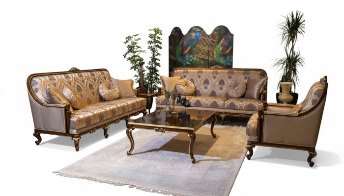 Set completo di divani 3 posti + 3 posti + 1 posto Tavolino da caffè Divano design divani 4 pezzi