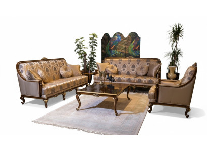 Set completo di divani 3 posti + 3 posti + 1 posto Tavolino da caffè Divano design divani 4 pezzi