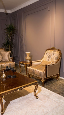 Mobili sedie design poltrona tessile salotto design lusso barocco rococò