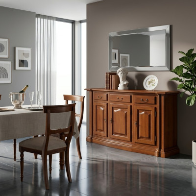 Comò credenza sideboard in legno massello marrone mobili comò sideboard.