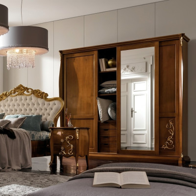 Camera da letto Armadio Legno Mobili Barocchi Nuovo Armadio Classico Armadi