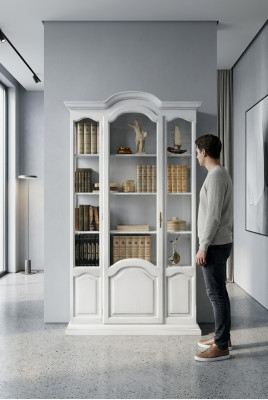 Libreria Scaffale Armadietto Credenza Mobili da ufficio Arredamento Vetrina Legno Nuovo
