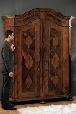 Armadio camera da letto Armadio soggiorno Legno massiccio Vaccari cav giovanni