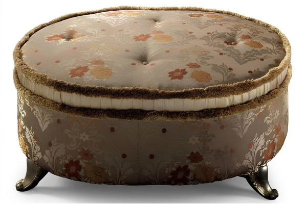 Tavolo ovale Pouf Chesterfield Pouf Poggiapiedi Ottomana Divano Tavolino Rotondo