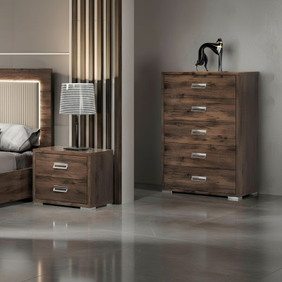 Comò design in legno per camera da letto moderno
