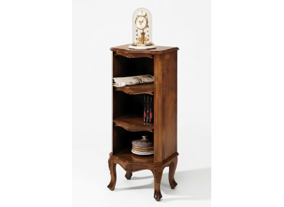Mobile libreria in legno design stile barocco vetrina credenza massiccia.
