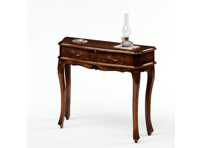 Tavolo console cassettiera barocco rococò comò in legno design mobiletto da appoggio