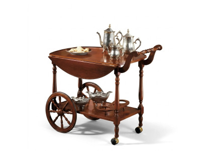 Tavolino da servizio in legno massiccio di lusso di classe antico stile barocco rococò.