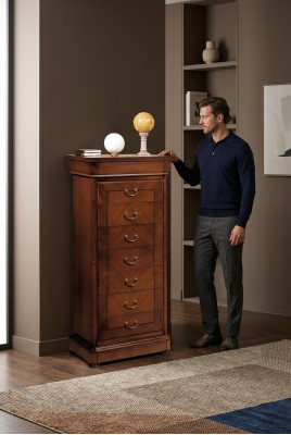 Mobiletto credenza armadio guardaroba credenza cassettiera stile legno di lusso mobile basso