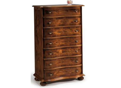 Mobiletto di lusso in legno stile italiano. Comò in stile barocco antico nuovo.