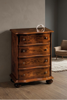 Comò italiano in legno stile mobili di lusso, stile comò barocco antico nuovo.