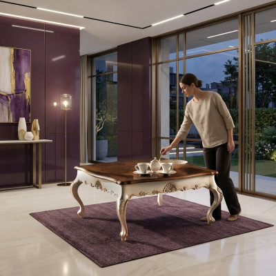 Tavolino da salotto design di lusso tavolo da caffè tavolini da salotto divano soggiorno nuovo