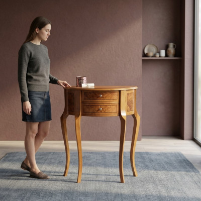 Tavolino da console in legno Tavolo console di lusso Tavoli di design con cassetti