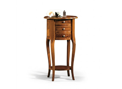 Tavolino da salotto ovale, comodino, tavoli, consolle design in legno, nuovo