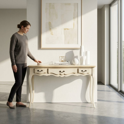 Tavolo da consolle in legno di design Tavolo Consolle Sideboard Tavolo di lusso Sideboard Consolle.