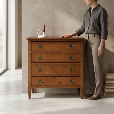 Sideboard cassettiere credenze 4 cassetti armadio mobile legno nuovo