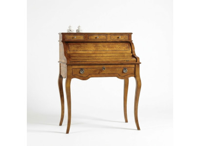 Tavolo scrivania da ufficio in legno pregiato stile barocco rococò antico mobili di lusso.