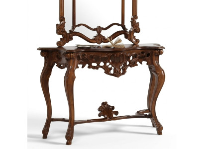 Tavolo consolle in legno di design Tavolo da console di lusso Consolle italiane di lusso Mobili italiani