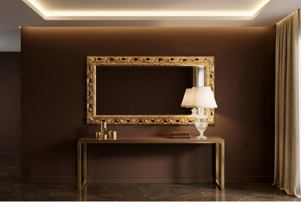 Mobili italiani classici da designer specchio da parete in legno dorato mobili nuovi