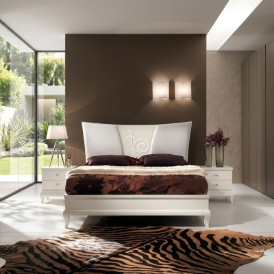 Camera da letto Letto Comodino Letti matrimoniali Set di lenzuola Struttura del letto Set di letti 3 pezzi