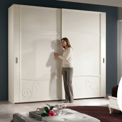 Armadio ad ante scorrevoli per camera da letto, parete in legno design armadi.