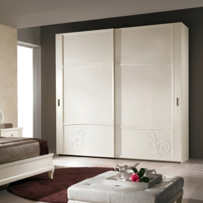 Armadio ad ante scorrevoli per camera da letto, parete in legno design armadi.