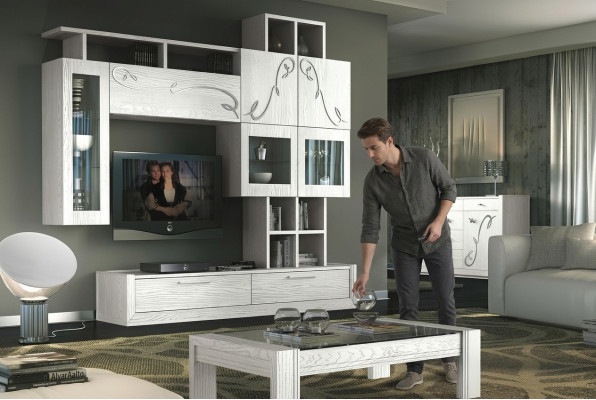 Mobile TV parete Scaffale TV parete Soggiorno Mobili RTV Pareti soggiorno Armadietto Scaffale