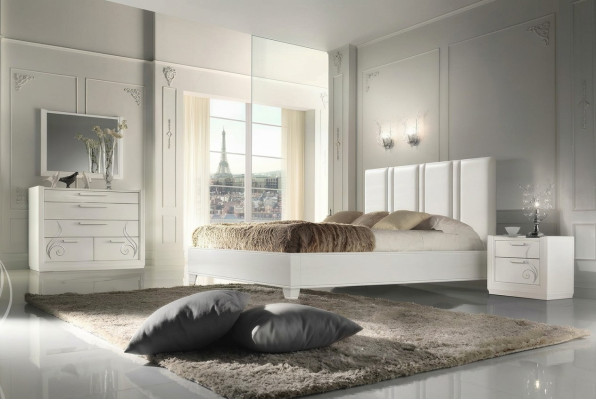 Letto matrimoniale moderno, struttura letto, letti matrimoniali, cornice letto, design imbottito nuovo.