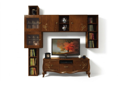 Classico gruppo rtv Set Soggiorno Vetrina tv Moderno Mobile in legno Stile armadio.