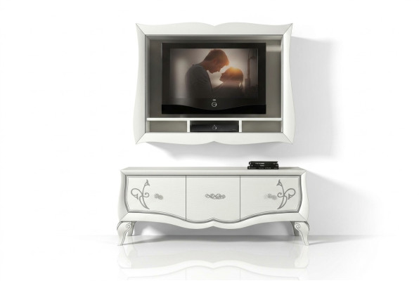 Mobile porta TV di lusso in legno moderno di design sideboard tv credenza nuova.