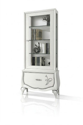 Vetrina Vetro Armadio Armadietto Scaffale Legno Vetrina Design Moderno Soggiorno Nuovo