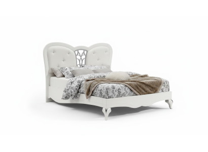 Letto imbottito design di lusso, letti matrimoniali in hotel, cornici letto in legno.