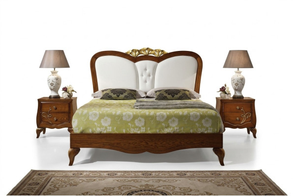 Camera da letto Letto Comodino Legno Design Letti Comodini Set 3 pezzi. Set di mobili