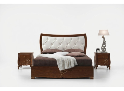 Letto Letti Struttura in legno Camera da letto matrimoniale Marrone Moderno Letto matrimoniale Mobili