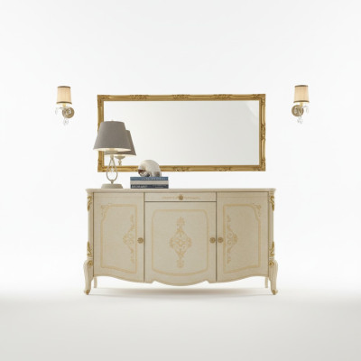Mobili di design in stile barocco cassettone credenza sideboard legno italiano low sideboard.