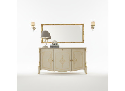 Mobili di design in stile barocco cassettone credenza sideboard legno italiano low sideboard.