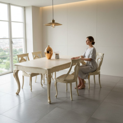 Tavolo allungabile design classico tavolo mobili italiani tavoli in legno essenziali.