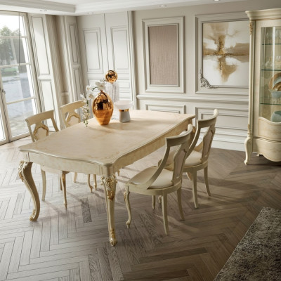Tavolo allungabile design classico tavolo mobili italiani tavoli in legno essenziali.