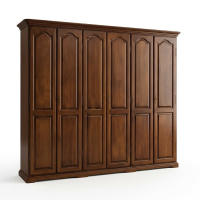 Legno massello Vaccari cav giovanni Armadio a porta scorrevole per camera da letto