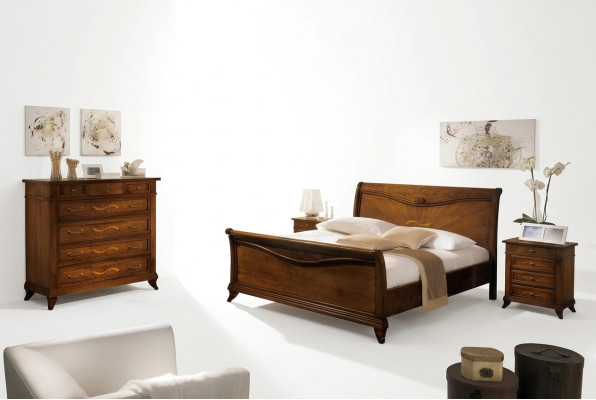 Letto classico di lusso Chesterfield in pelle per camera da letto in stile antico per hotel.